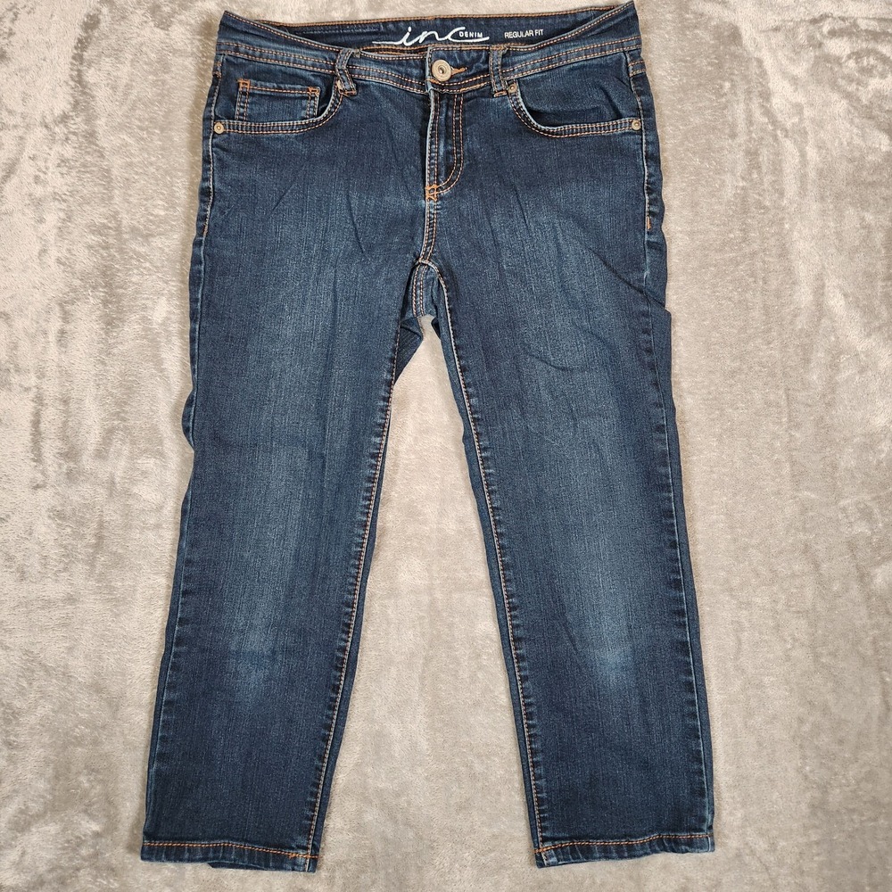 INC Jeans Women's Size 6 (30x23) Denim Regular Stretch Blue Pre-Owned
